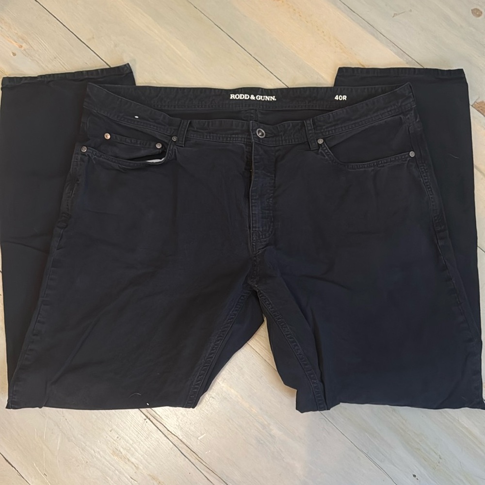 Black Rodd & Gun Jeans. Built for athletic fit